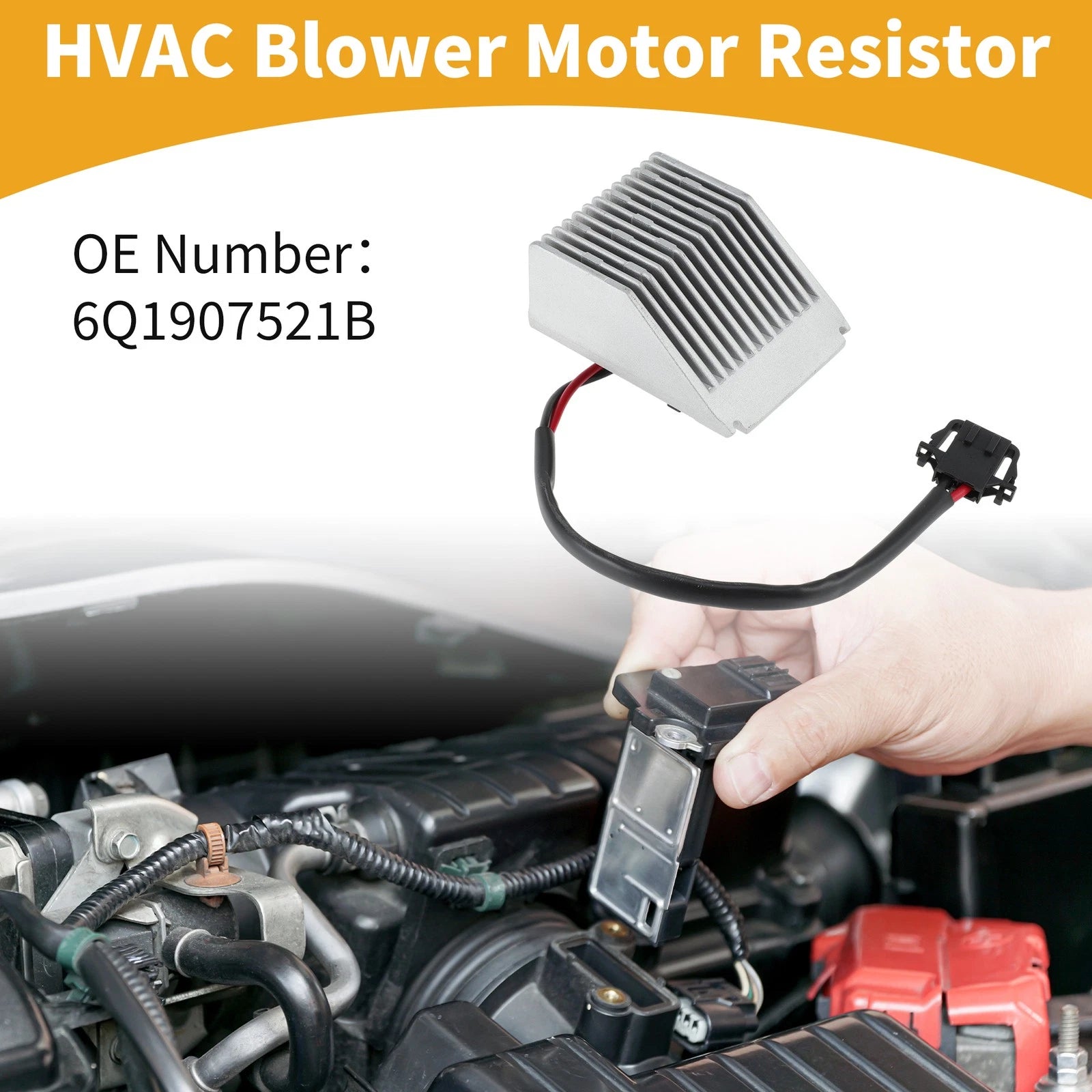 HVAC Blower Motor Resistor No. 6Q1907521B for Volkswagen Polo (2009–2014)