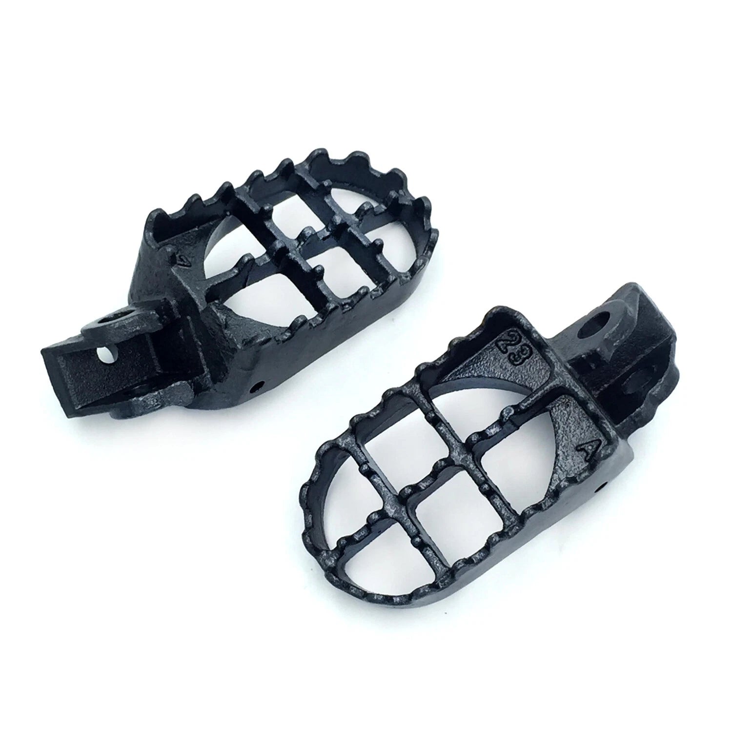 Set of 2 Steel Foot Pegs for Kawasaki KX65 KX85 KX100 KX80 Suzuki RM100