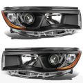 Projector Headlight Replacement for Highlander (2014–2016) Black Housing Amber Corner