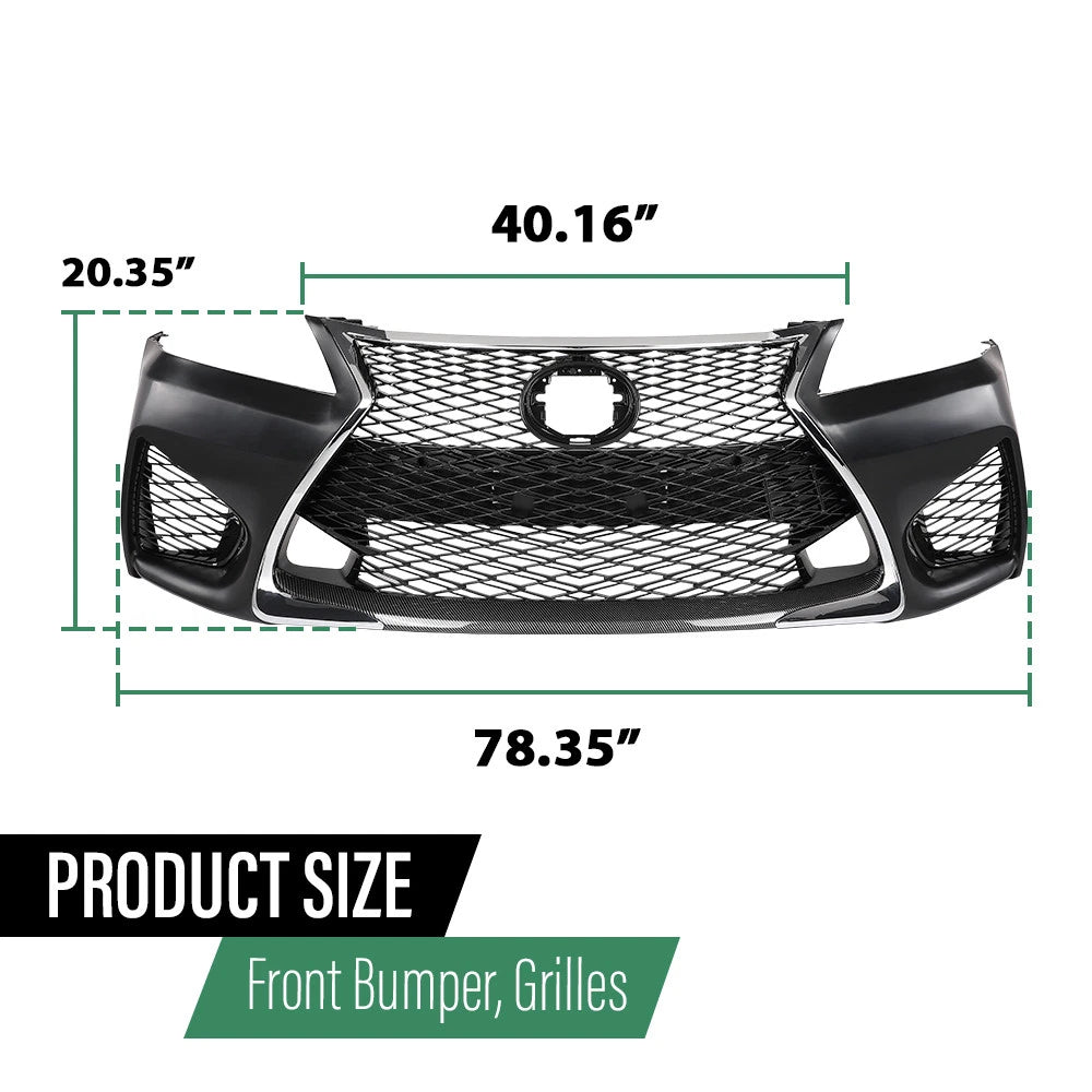 Front Bumper Conversion Kit for Lexus GS350 GS450 (2013–2015)