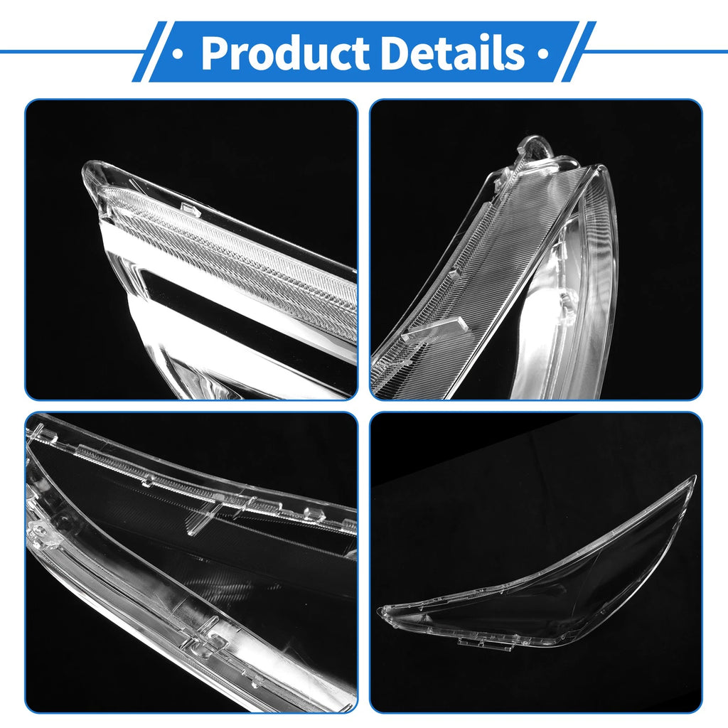 1 Pcs Headlight Lens Cover for Hyundai Sonata (2011–2014) PC Clear