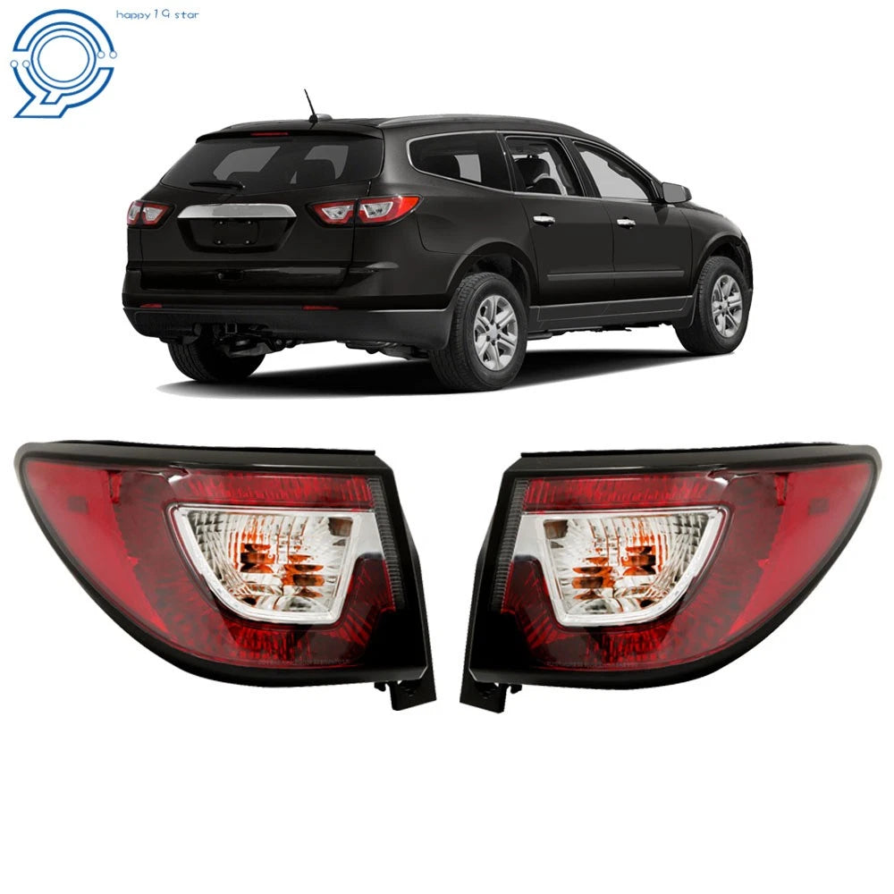 Set of 2 Clear Lens Tail Lights Assembly for Chevrolet Traverse (2013–2017)