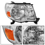 Chrome Headlight Assembly LH & RH Pair for Toyota Tacoma (2005–2011)