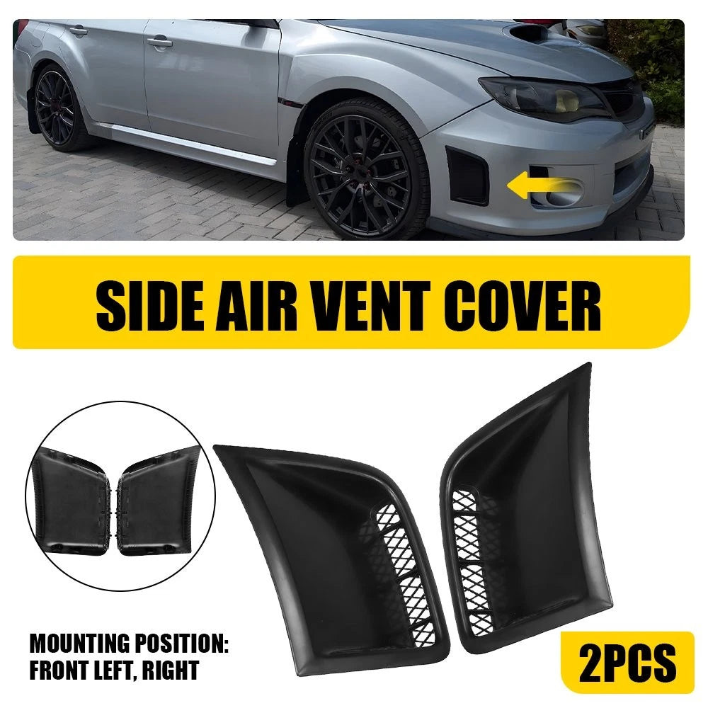 2X Front Bumper Side Air Vent Cover for Subaru Impreza WRX STi (2008–2014)