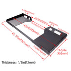 1/2" Quick Tach Mount Plate for Bobcat Kubota Skid Steer (Heavy Duty)