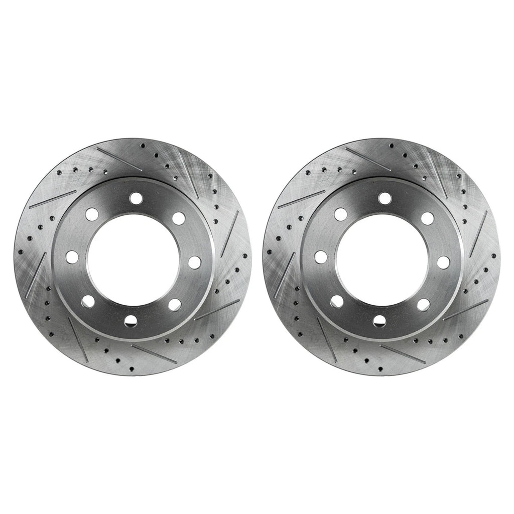 Disc Brake Rotor and Pad Kit for Ram 2500 (2011–2018) Rear Drilled RWD