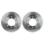 Disc Brake Rotor and Pad Kit for Ram 2500 (2011–2018) Rear Drilled RWD