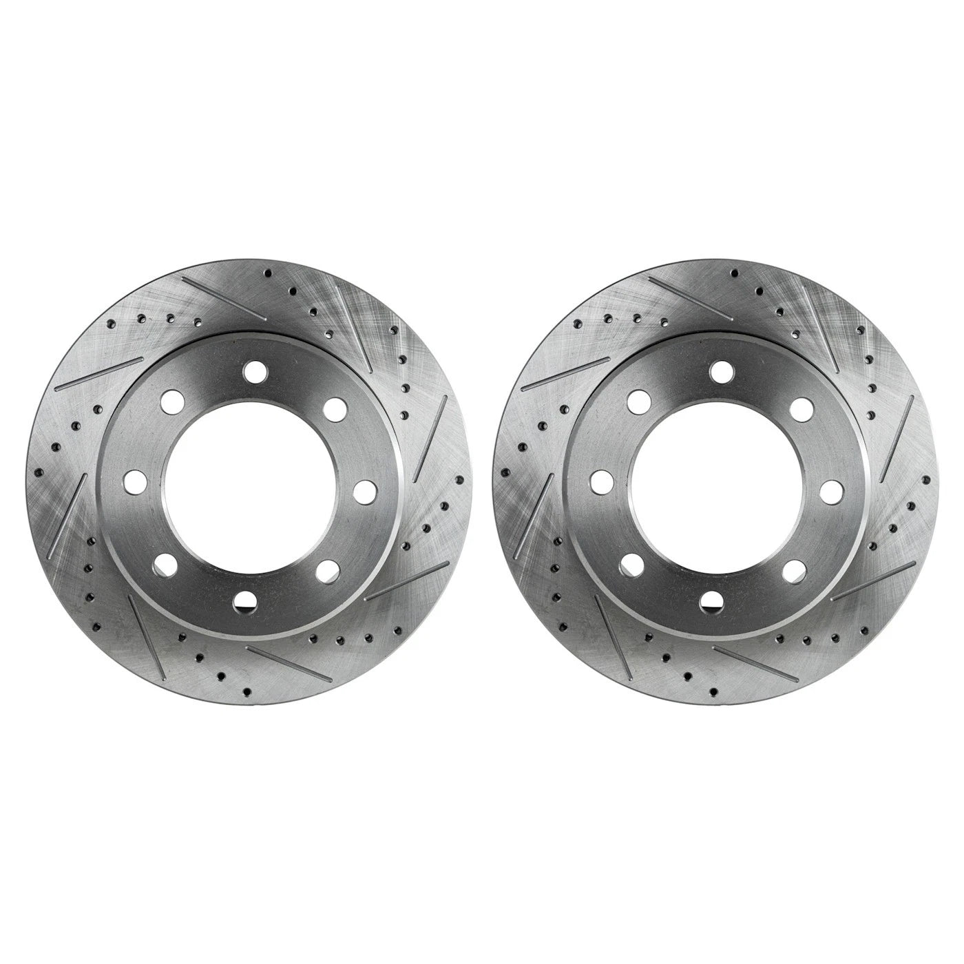 Disc Brake Rotor and Pad Kit for Ram 2500 (2011–2018) Rear Drilled RWD