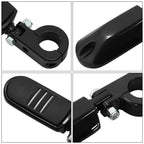 1.25" Black Pegstreamliner Highway Engine Guard Footpegs for Harley