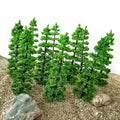 Set of 10 Model Tree Landscape Ornaments for Train Railway Scenery (9cm)