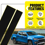 Set of 4 Pillar Post Door Trim Covers for Chevrolet Silverado (2014–2018)