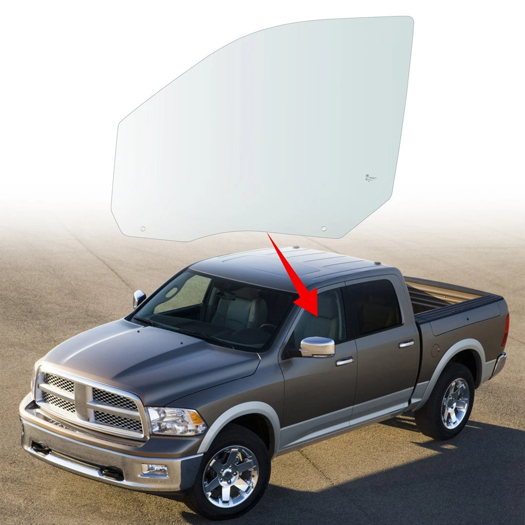 Driver Side Front Door Window Glass for Dodge Ram 1500 2500 3500 (2009–2018)