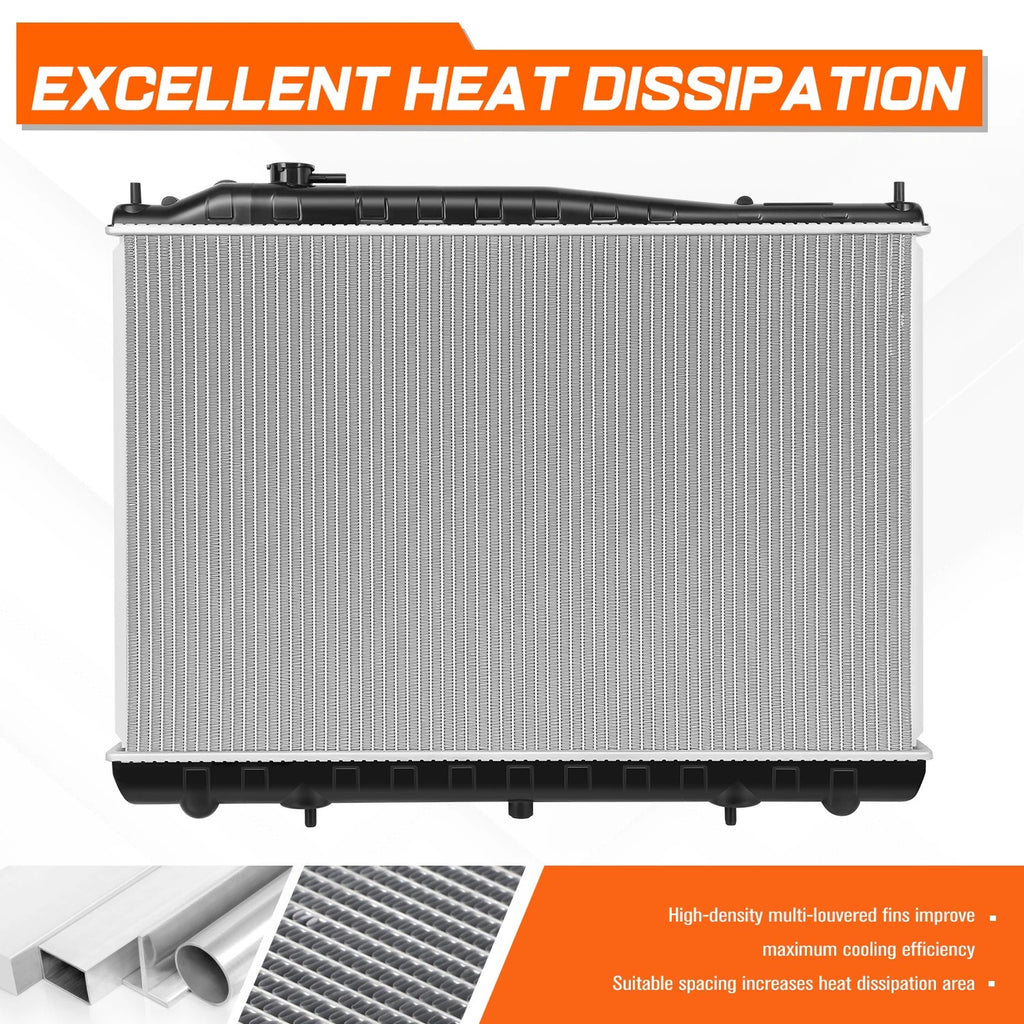 OE Replacement Full Aluminum Core Radiator for Frontier/Xterra (1998–2004) DPI-2215