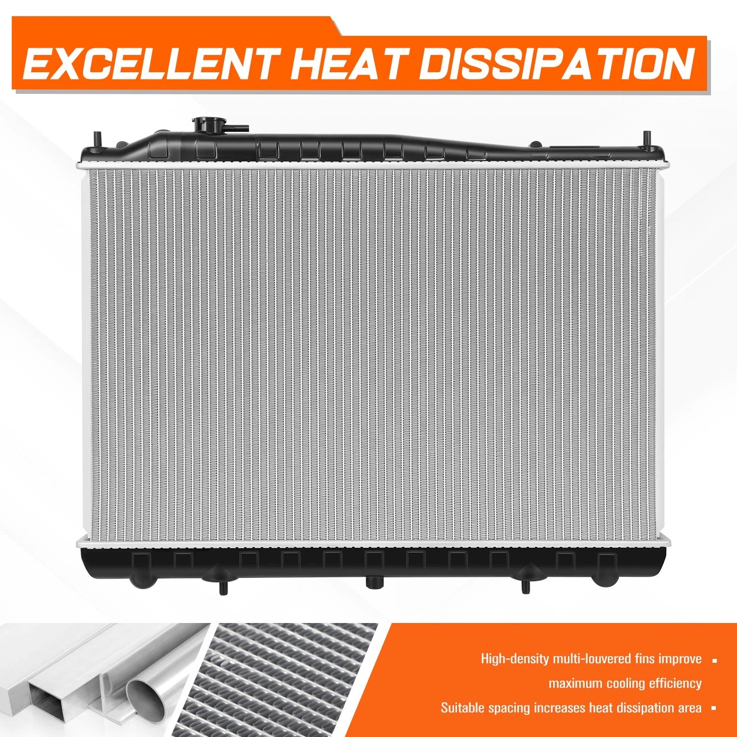 OE Replacement Full Aluminum Core Radiator for Frontier/Xterra (1998–2004) DPI-2215