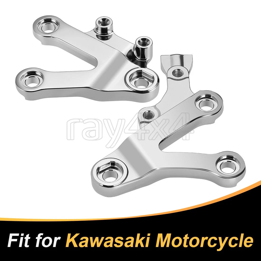 Front Foot Peg Mount Bracket for Kawasaki Ninja ZX6R ZX9R (1995–2006) 35011-1874 35011-1875