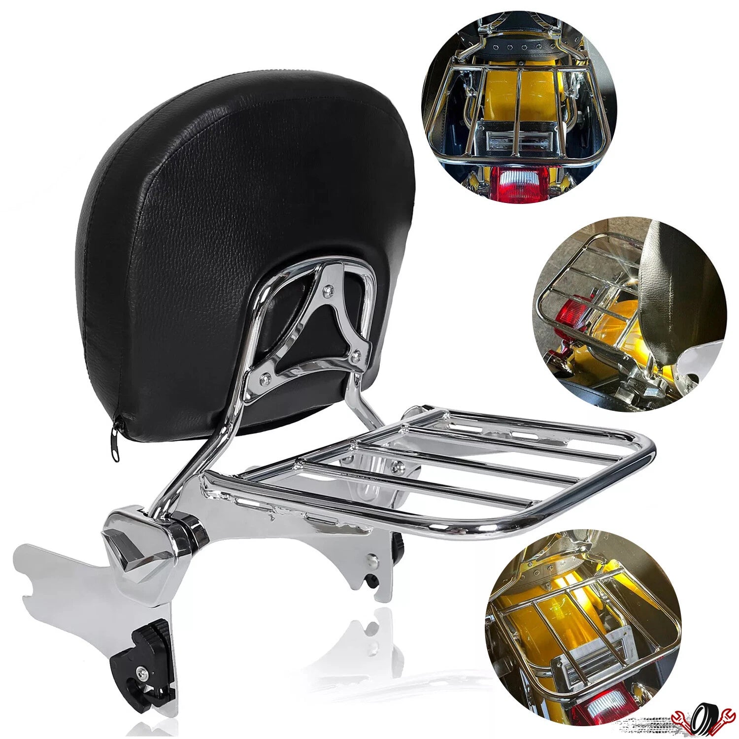 Sissy Bar Rack for Harley Touring Street Glide Road King (1997–2008)