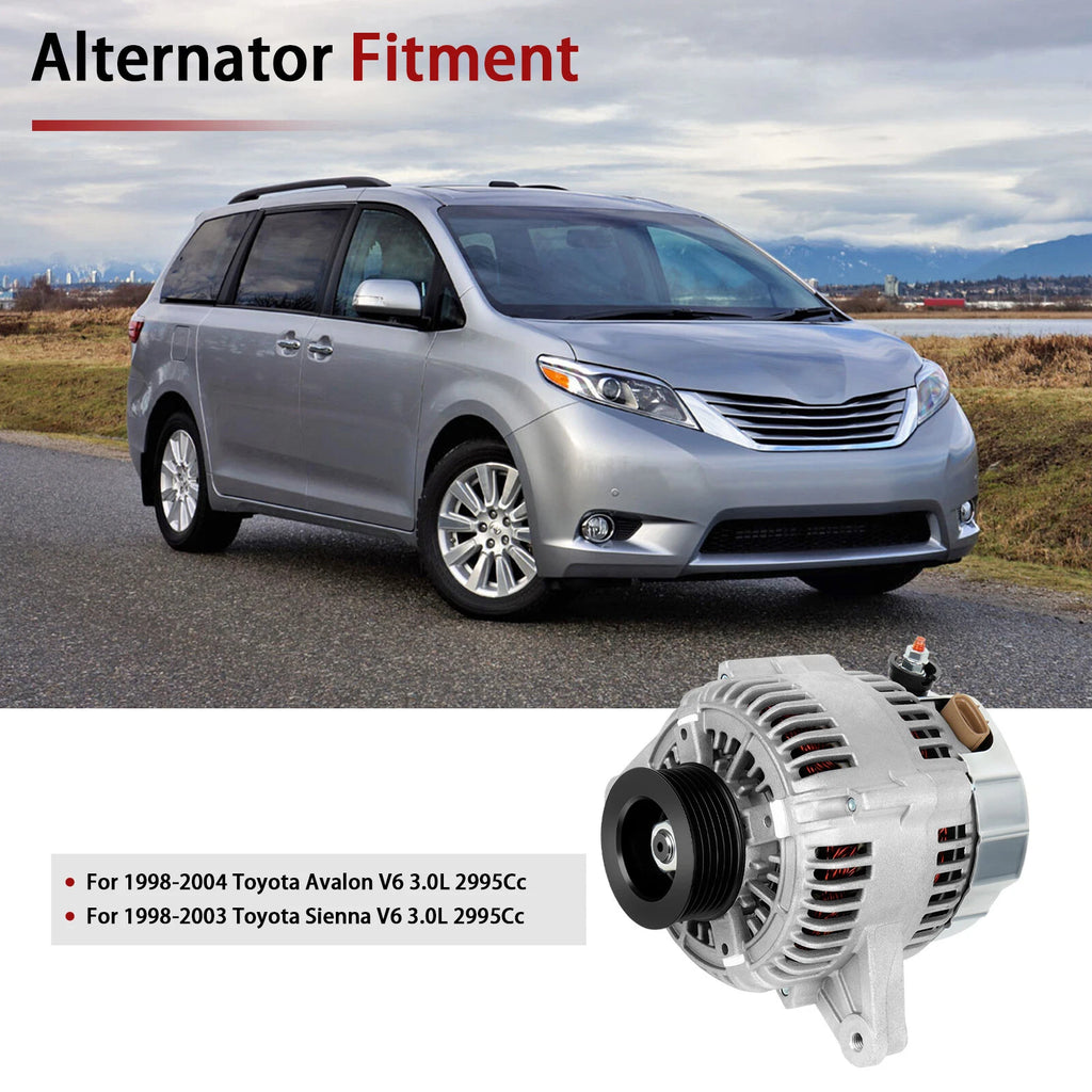 Alternator for Toyota Avalon 1998–2004 (3.0L, 100Amp)