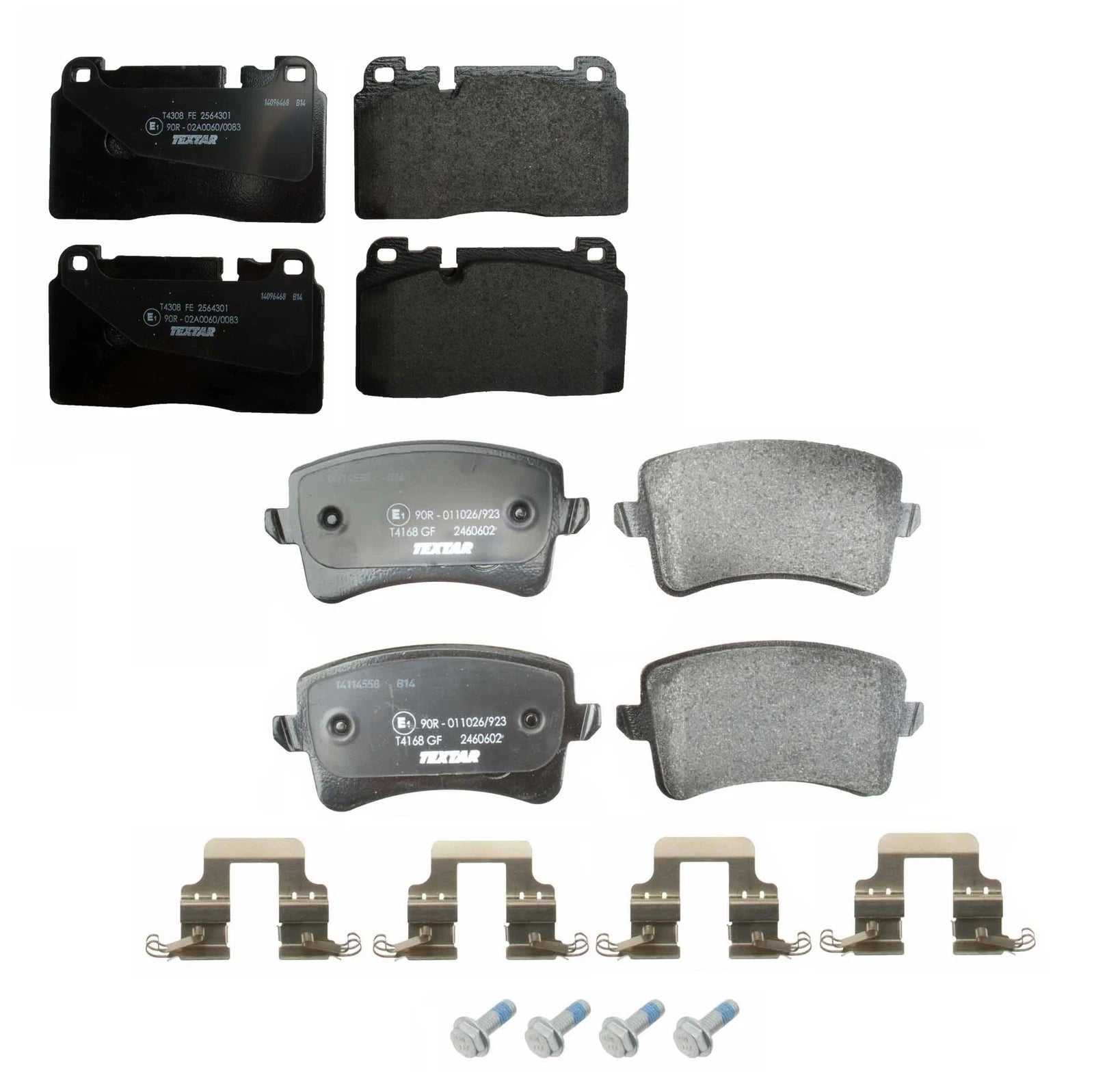 Set of 4 Textar Front and Rear Brake Pads for Audi Q5 (2013–2017)