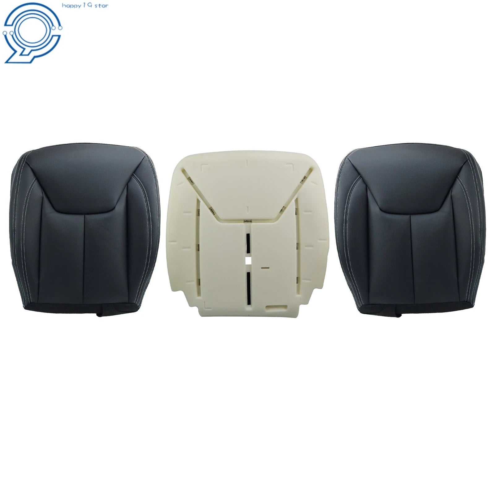 Front Seat Bottom Covers with Driver Foam Pad for Jeep Wrangler (2013–2017)