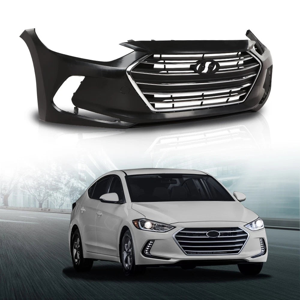 Front Bumper Cover for Hyundai Elantra Sedan (2017–2018)