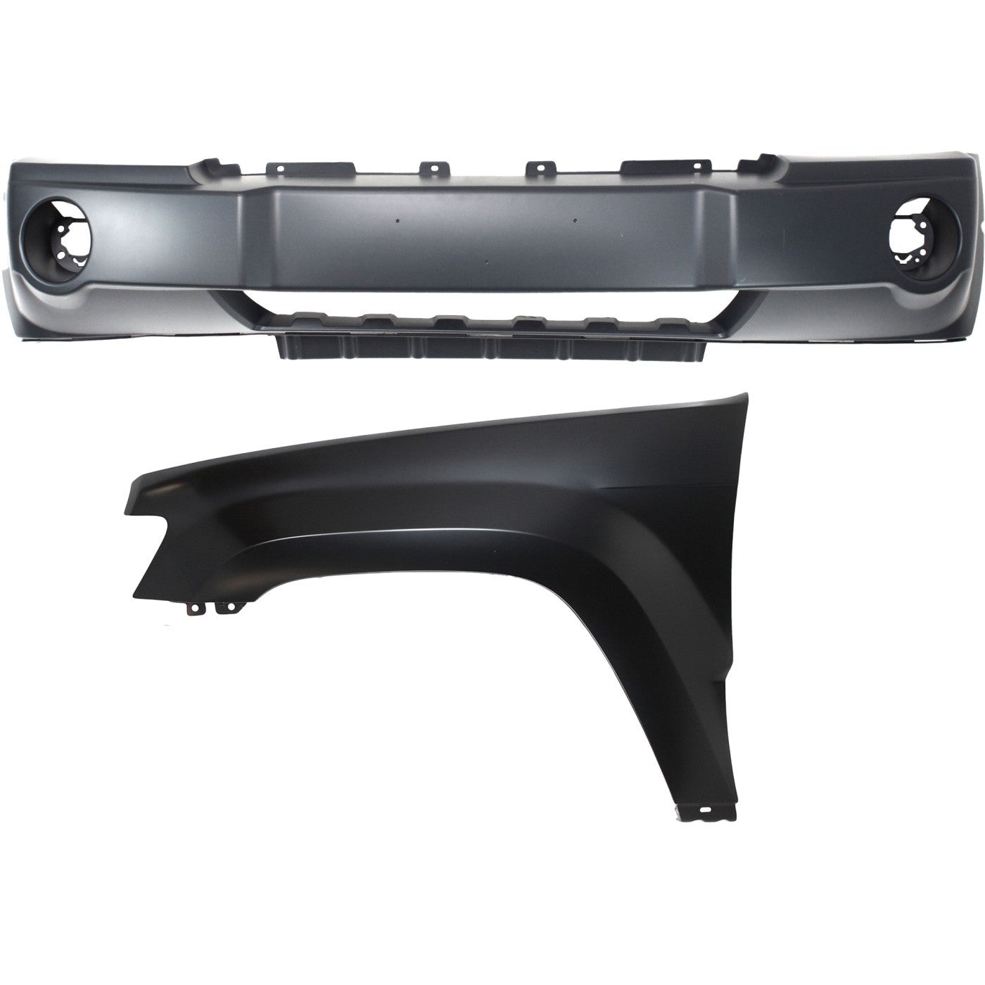 Bumper Cover Kit for Jeep Grand Cherokee (2005–2007) with Chrome Insert