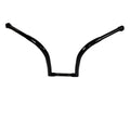 1-1/4" Gloss Black 12" Ape Hanger Handlebars for Harley (1" Clamping)