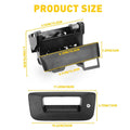 Tailgate Handle Latch w/Lock & Bezel for Chevy Silverado GMC Sierra (2007–2014)