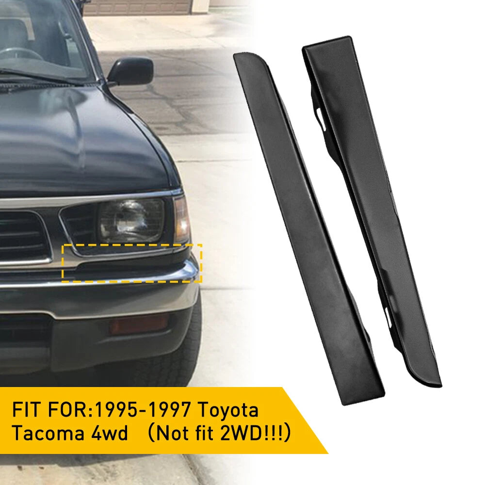 2Pcs Front Bumper Grille Headlight Filler Trim Panel for Toyota Tacoma (1995–1997)