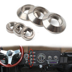 Set of 4 Dashboard Switch Bezel Nuts for Jeep Cherokee CJ5 CJ6 CJ7 CJ8