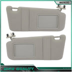 Set of 2 Plush Cloth Sun Visors for Toyota Camry (2006–2011) W/ Vanity Light