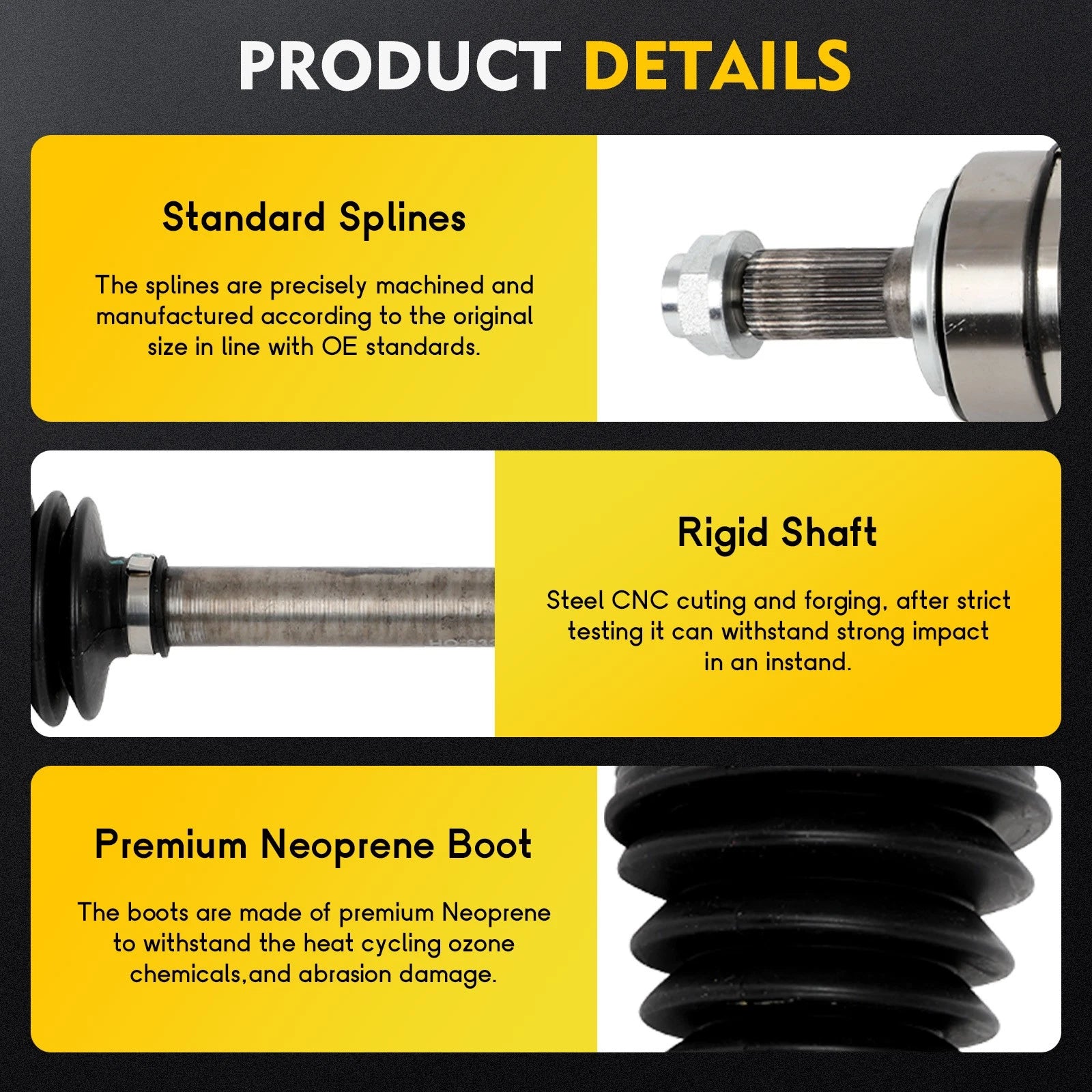 Front Right CV Axle Assembly for Acura TL (2009–2012)