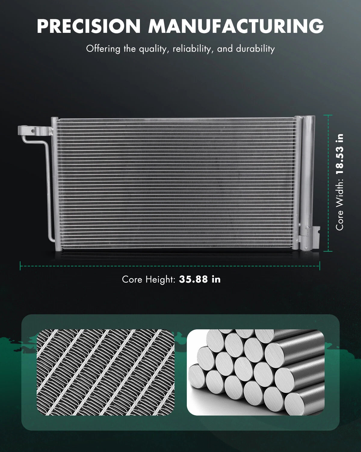 Aluminum A/C Condenser for Ford Focus (2015–2018) AC 4914