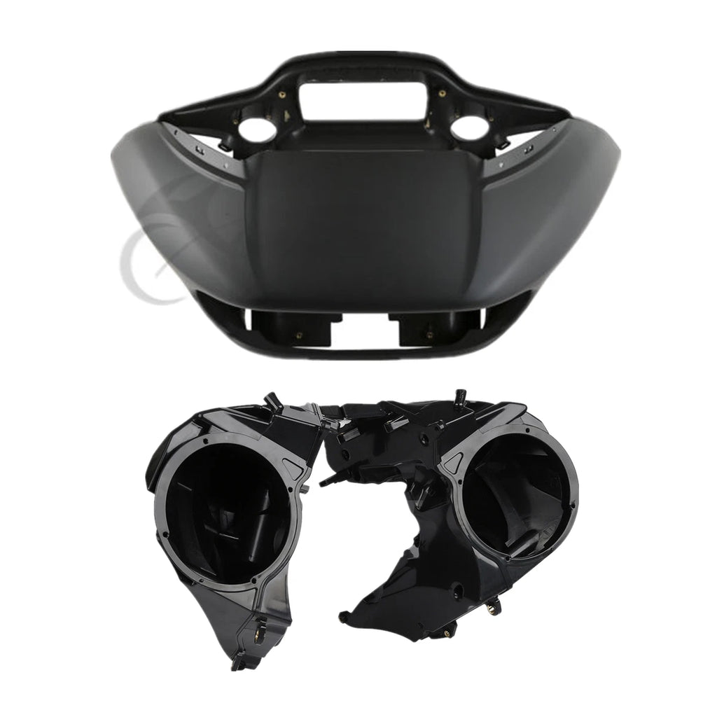 Matt Black Inner Outer Fairing & Speaker Covers for Harley Road Glide (2015–2023)