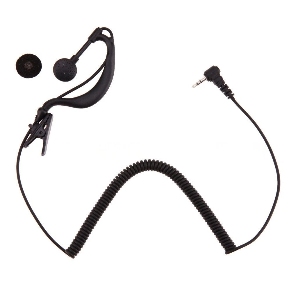 2.5mm Curved Single Ear Headset for Construction Site Radio (2010–2023)