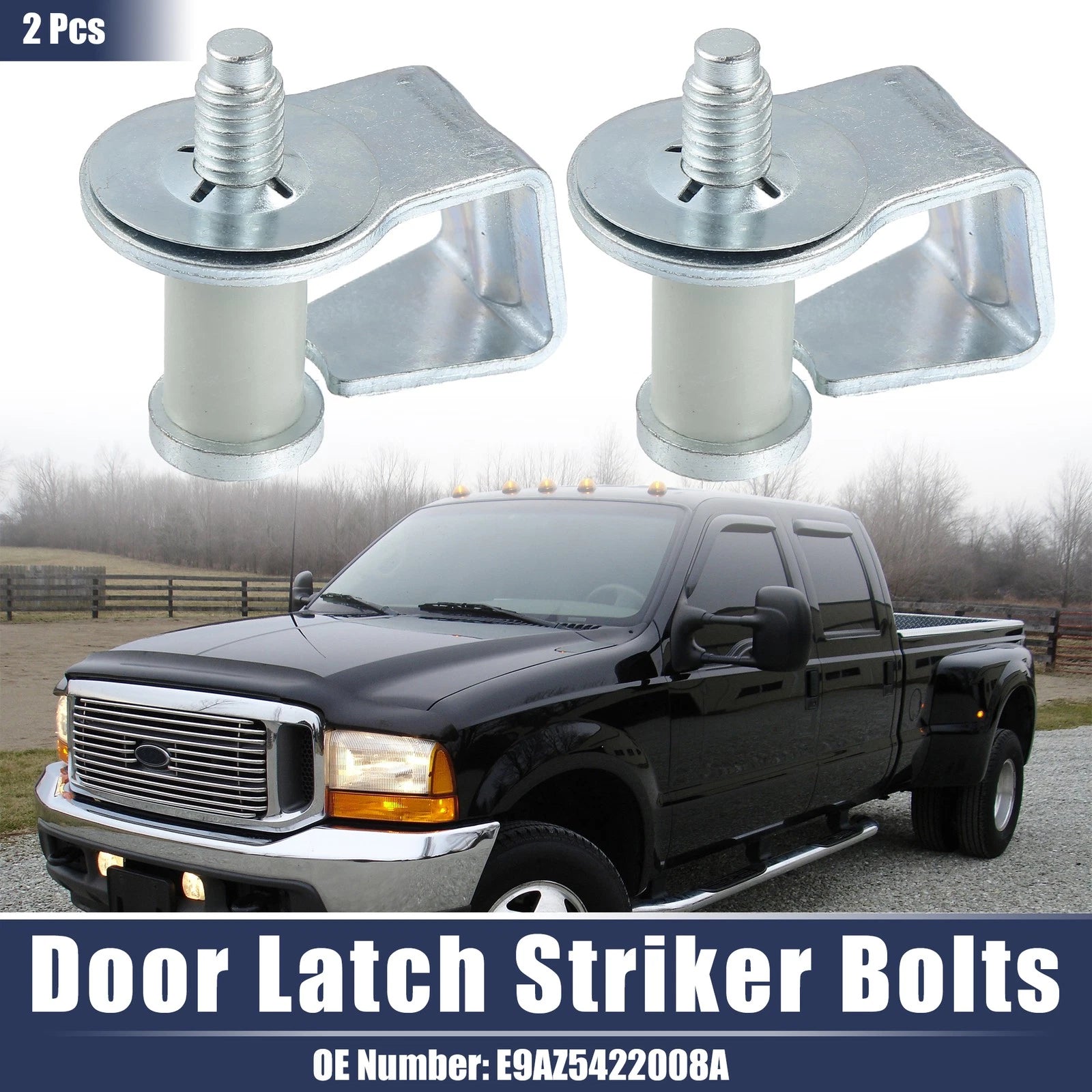 2 Pcs Door Latch Lock Striker Bolts for Ford Mercury 