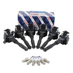 Set of 6 Ignition Coils & 6 Spark Plugs for BMW E36 M3, E39 528i (1992–1999)