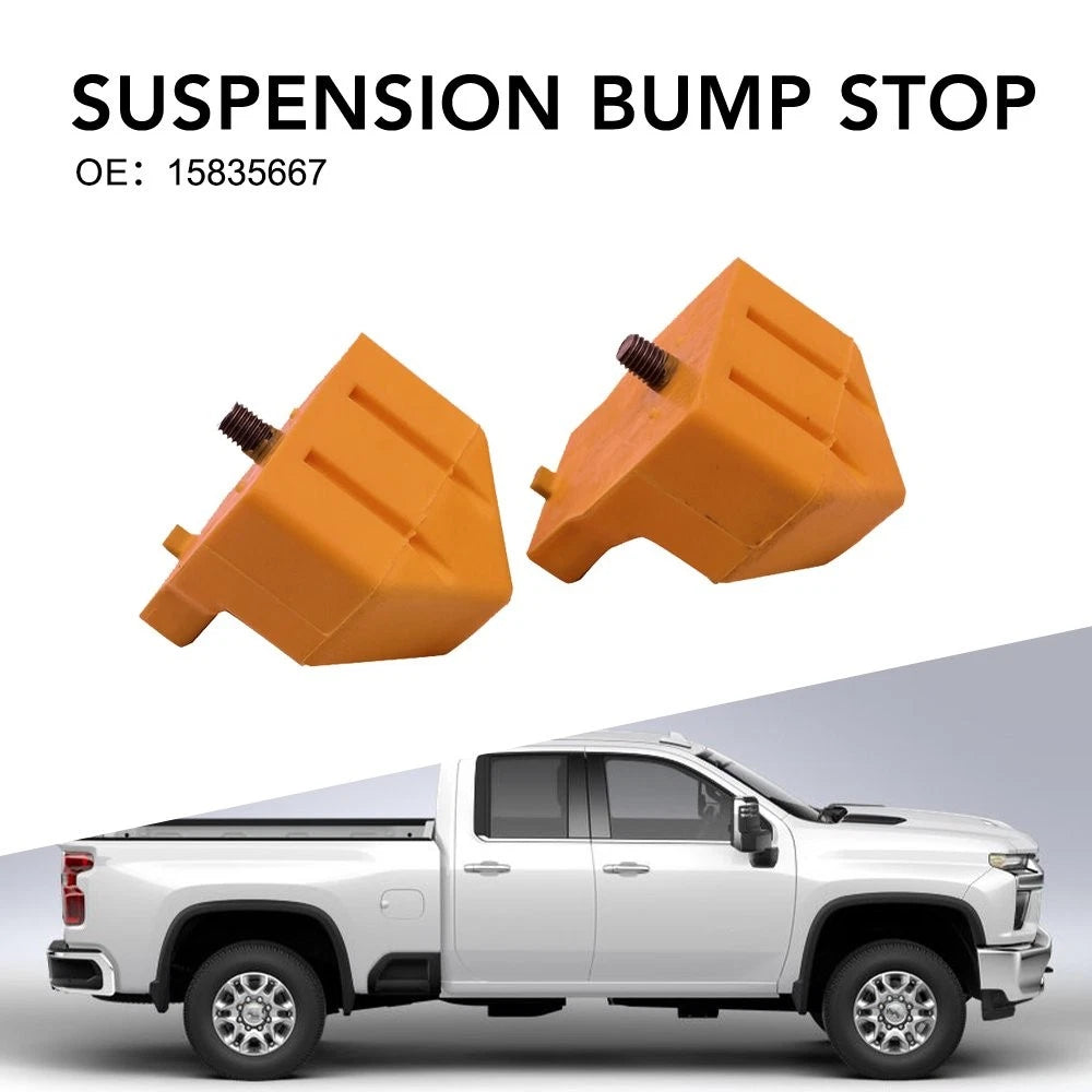 Pair Front Suspension Bump Stop for Chevrolet Silverado 2500 HD 3500 (2001–2019) 15835667 EV