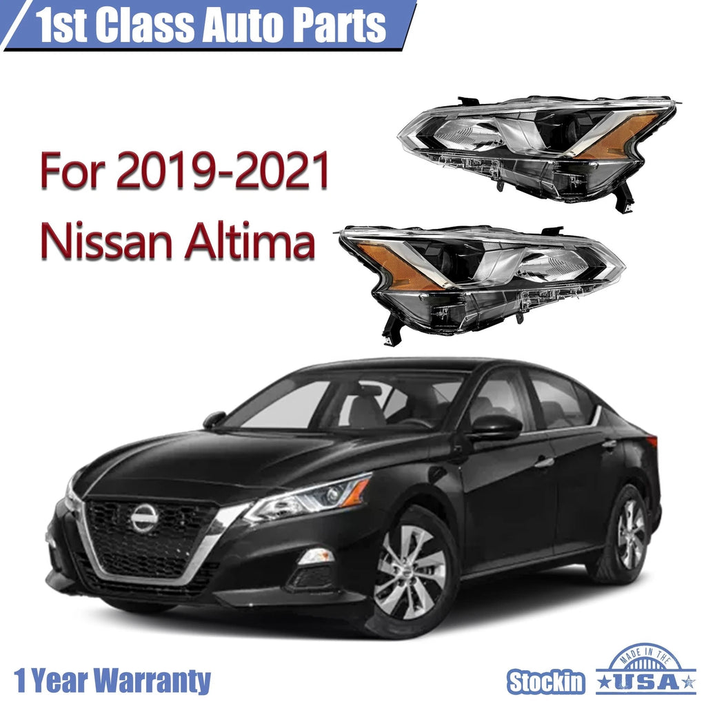 Set of 2 Headlight Headlamp for Nissan Altima (2019–2020)