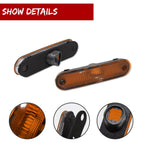Amber Front Bumper Side Marker Light Housings for Mazda Miata MX-5 (1990–2005)
