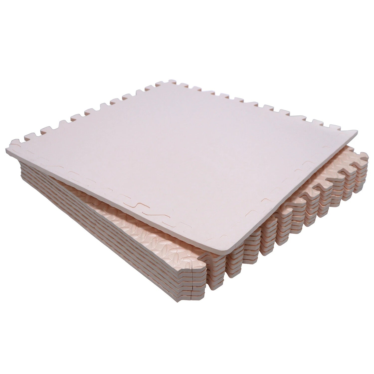 8PC EVA Foam Exercise Tiles for Gym Fitness Yoga Workout 24x24 Pink