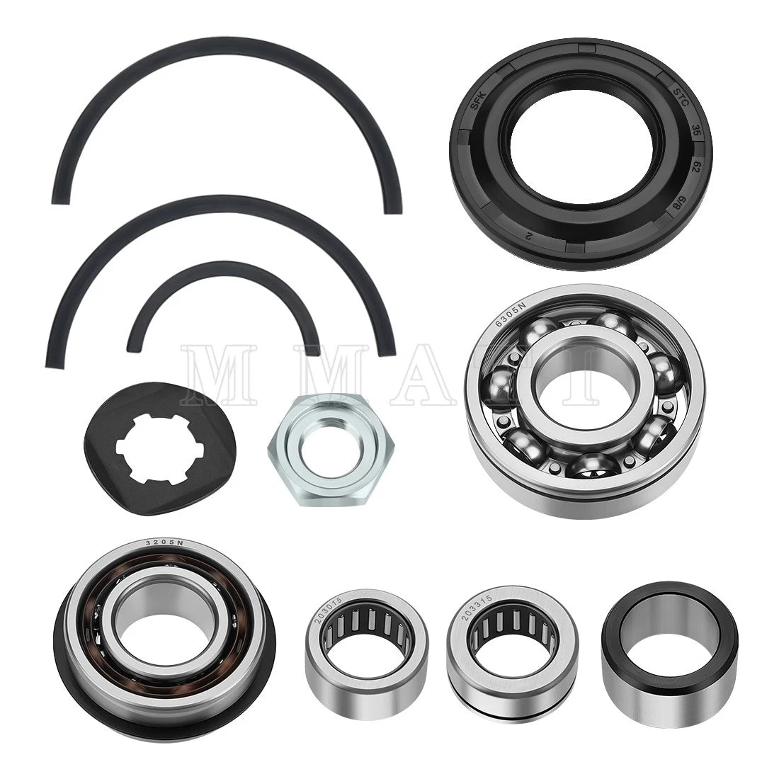 Transmission Bearings Circlip Collar Oil Seal Kit for Yamaha Banshee 350 (1987–2006)
