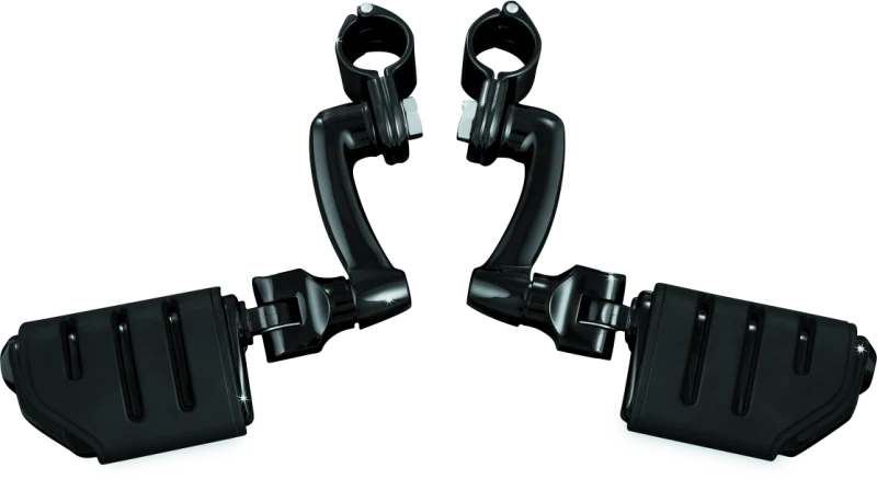 Kuryakyn Longhorn Trident Dually Offset Highway Pegs for Motorcycle (1-1/4 in Clamp)