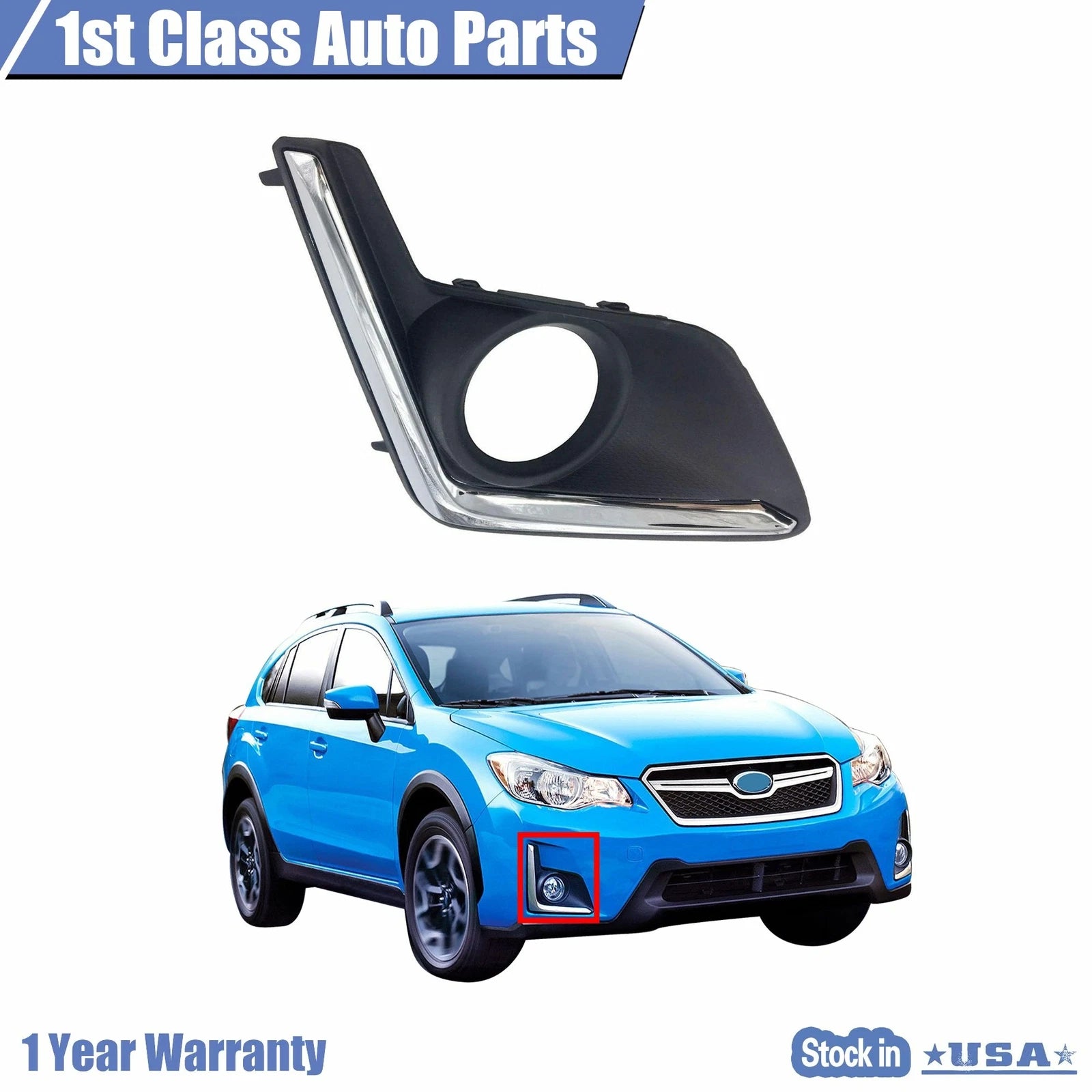 Left Fog Light Trim for Subaru XV Crosstrek (2016–2017)