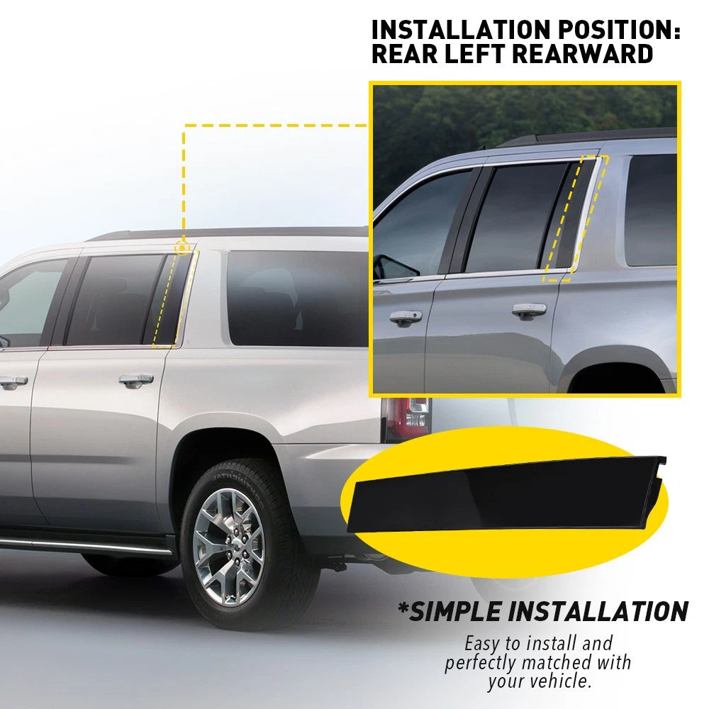 Rear Left Door Molding Trim for Chevy Suburban Tahoe (2015–2018)
