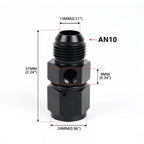 4AN 6AN 8AN 10AN Male to Female Fitting with 1/8" NPT Pressure Take Off