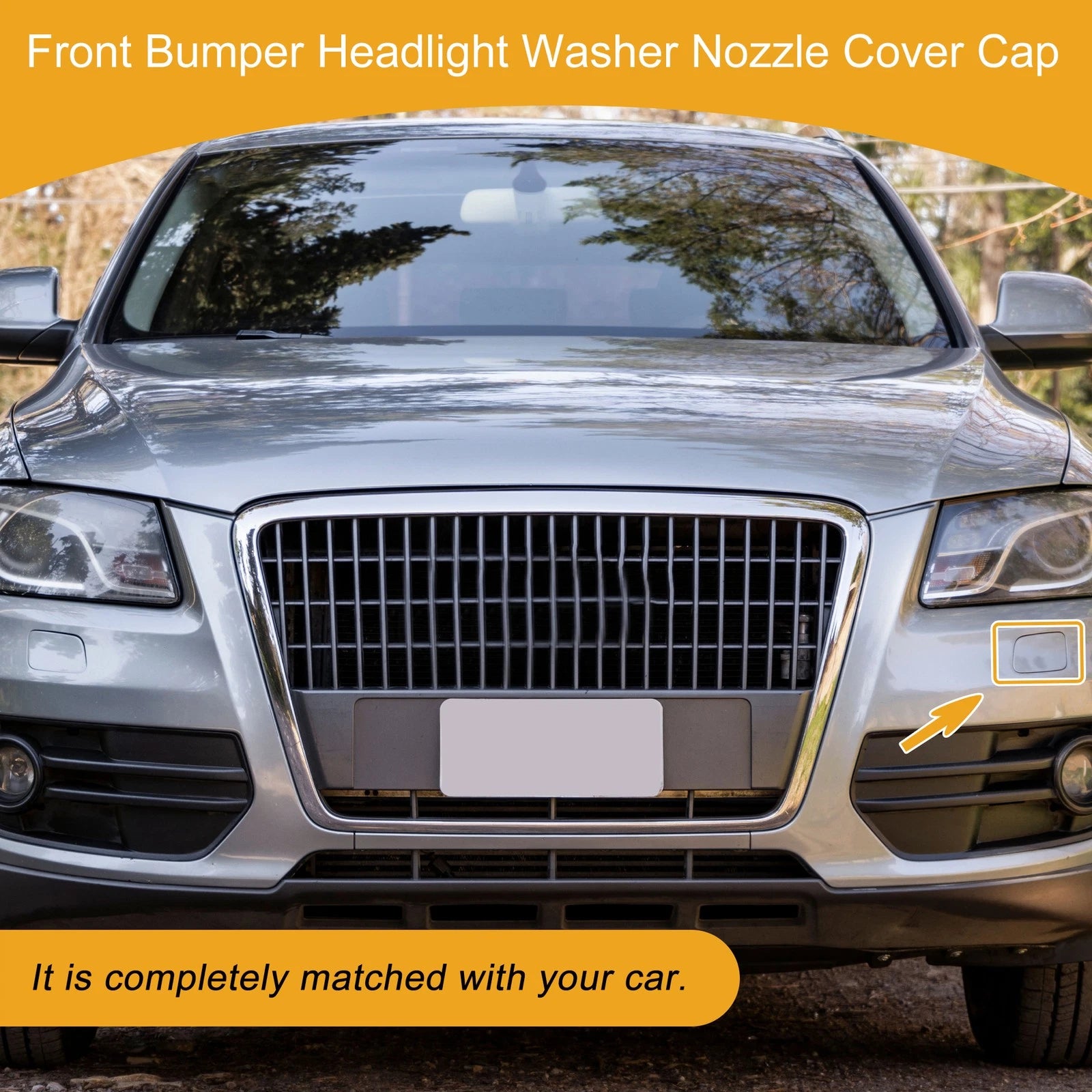 Front Left Washer Nozzle Cover Cap for Audi Q5 (2013–2017) Red
