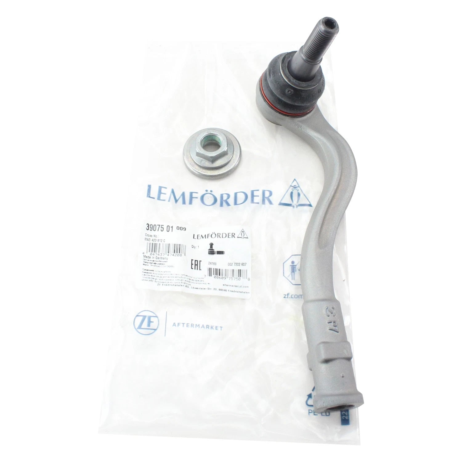Lemforder Front Right Outer Steering Tie Rod End for Audi A6 (39075 01)