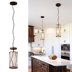Adjustable Height Farmhouse Chandelier for Kitchen Island