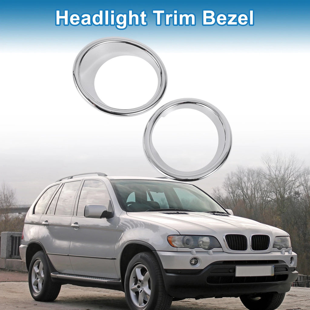 2X Headlight Trim Bezel for BMW X5 (2014–2018)