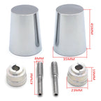 Set of 2 Chrome Handle Bar Ends for Honda CBR (1993–2007)